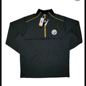 Stealers pullover. 3/4 zipper front.